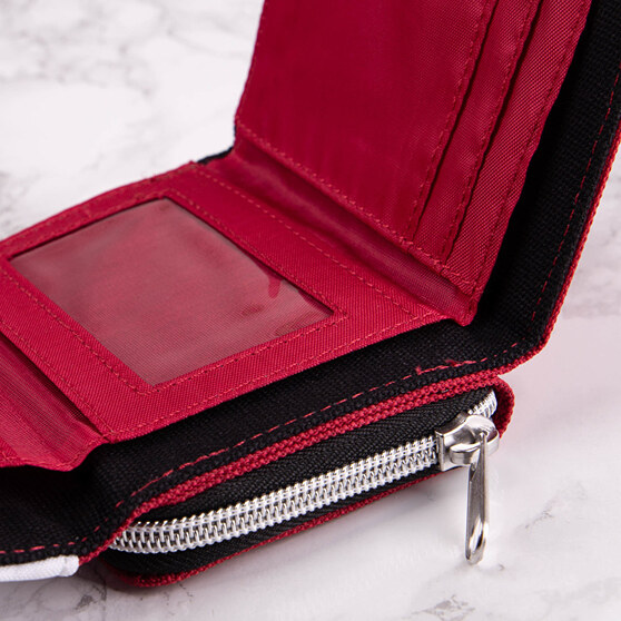 Interior of the fabric wallet