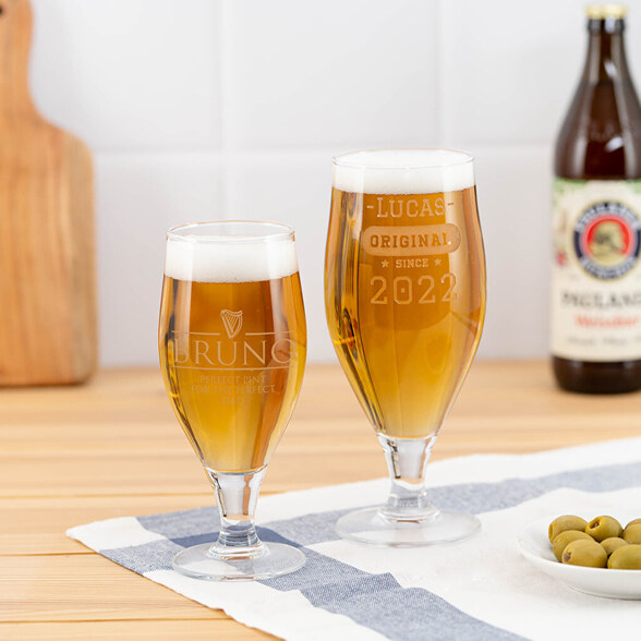 Personligt fadølsglas
