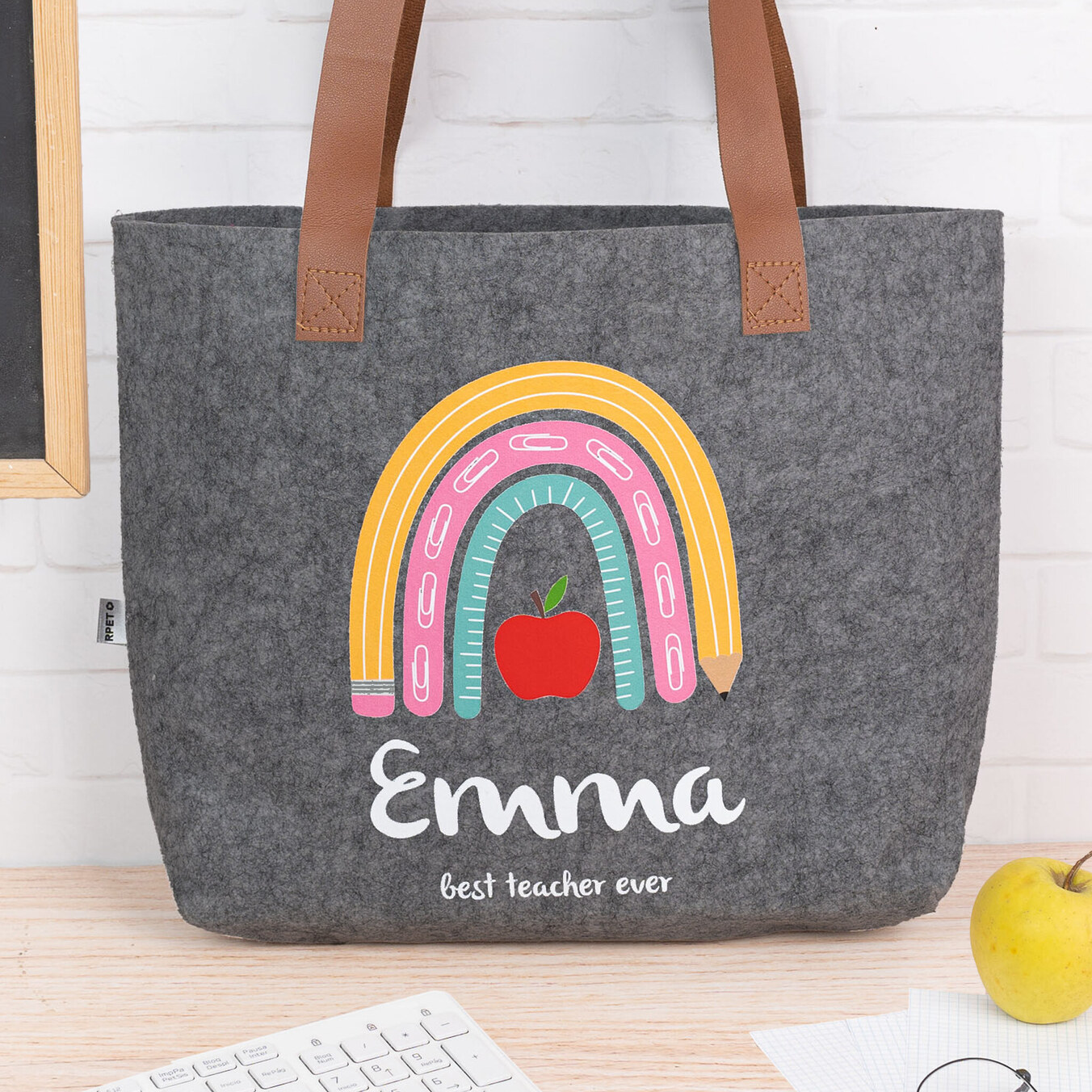 Borsa in feltro personalizzata