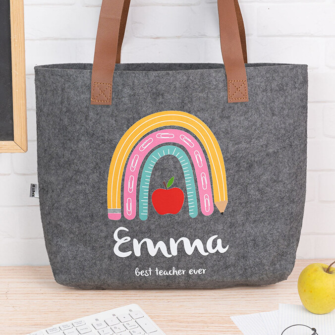 Personalised felt bag