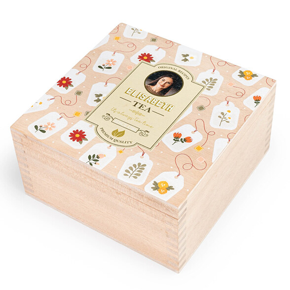 Caja de té personalizada
