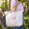Bestickte Strandtasche