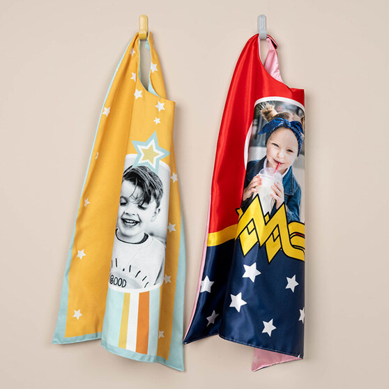 Personalised superhero capes for children