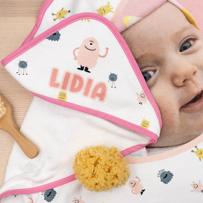 Capa de baño bebé personalizada