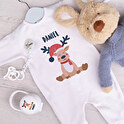 Personalised baby sleepsuit