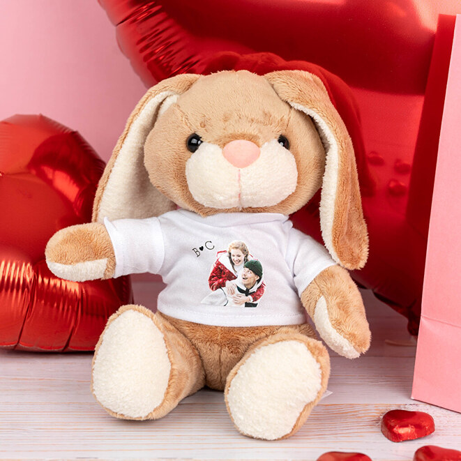 Hase Kuscheltier T-Shirt mit Foto Hase Kuscheltier T-Shirt mit Foto