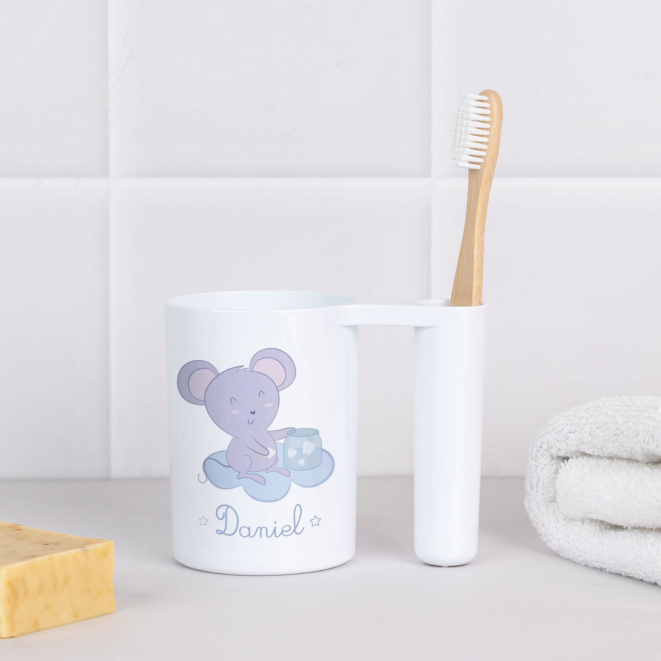 Vaso porta cepillo de dientes personalizado