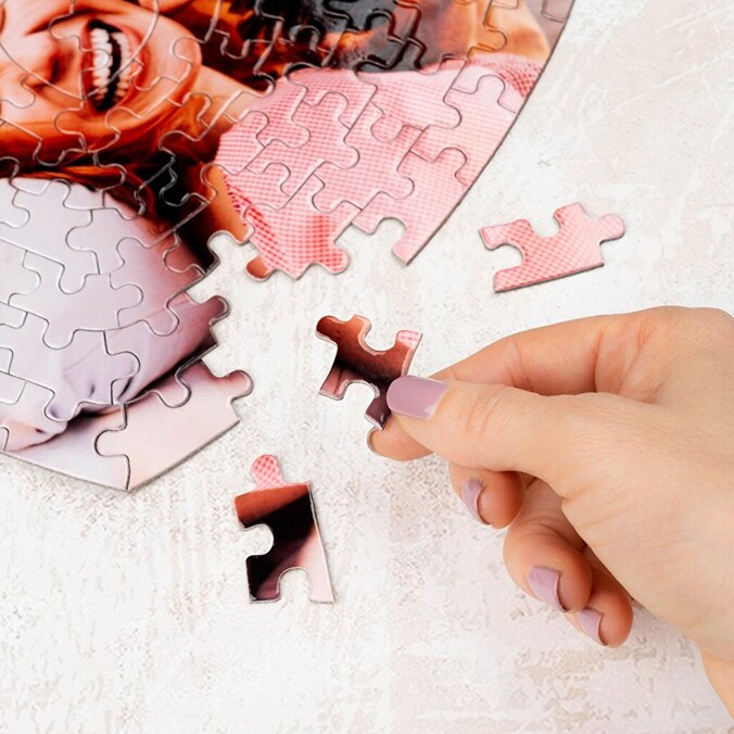 Personalizowane puzzle kartonowe serce