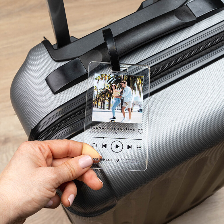dominio clase Viaje Etiquetas para maletas personalizadas | Chapas equipaje | Wanapix