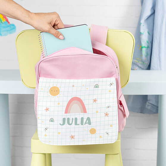 Personalised backpack for children with name