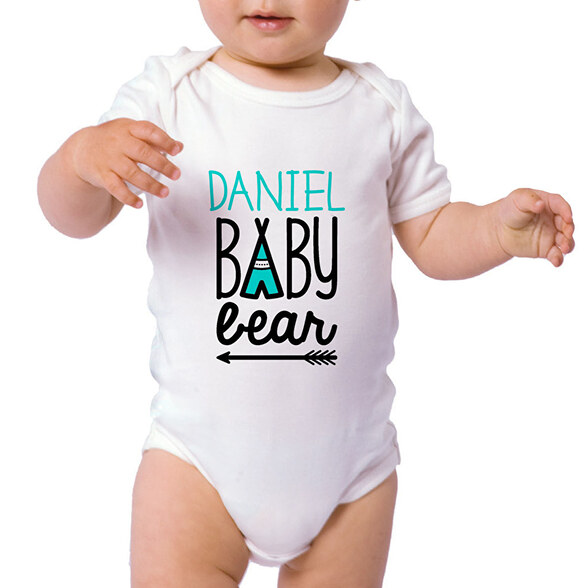 Personalised baby bodysuits