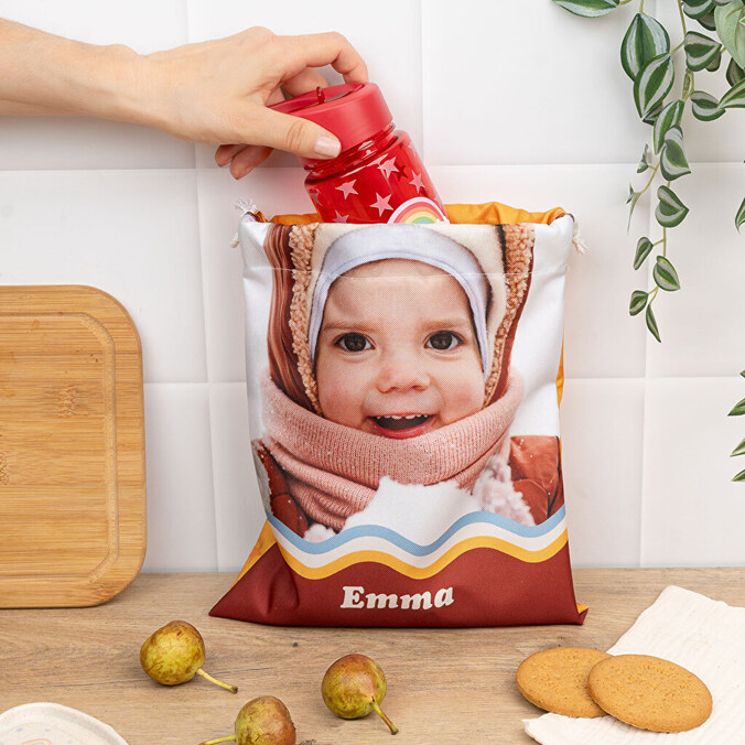 Eväspussi omalla kuvalla