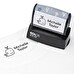 Personalised textile rubber stamp 1,8x5,1