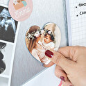 Personalizowany magnes elestyczny serce 5 cm