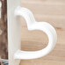 Personalised mug with heart handle