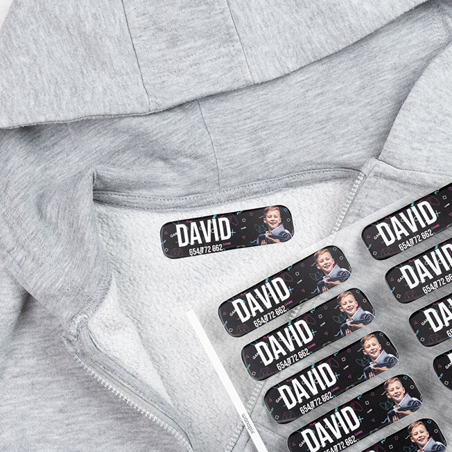 Personalised iron-on name labels Personalised iron-on name labels