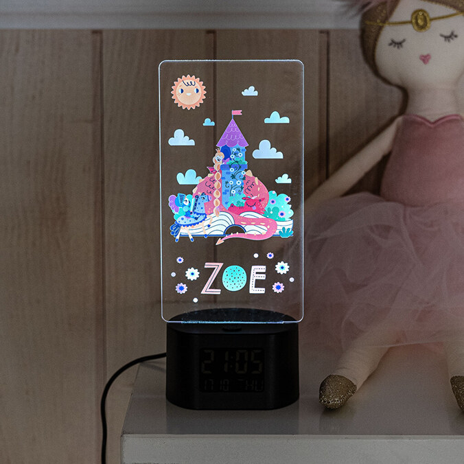 Reloj despertador luminoso personalizado