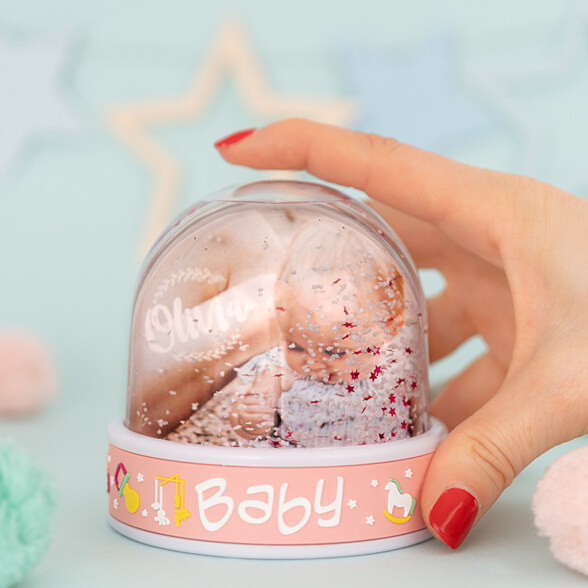 Baby sneeuwbol bedrukken en maken