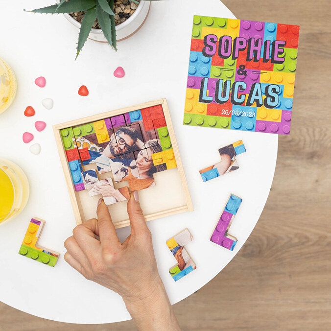 Puzzle Tetris s fotkou