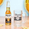 Caneca cerveja vidro transparente