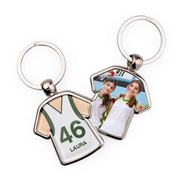Porte-clés métallique T-shirt personnalisé