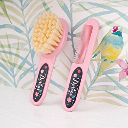 personalised baby brush and comb set