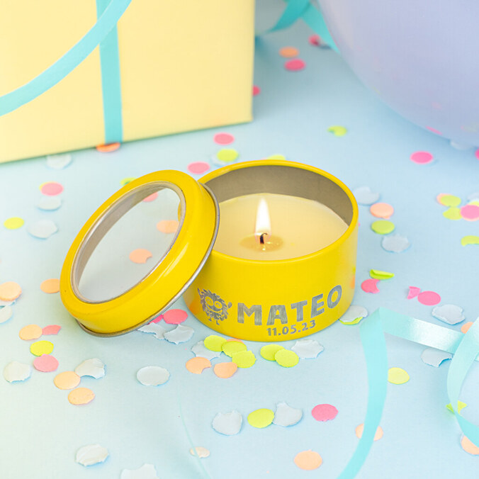 Personalised scented candles