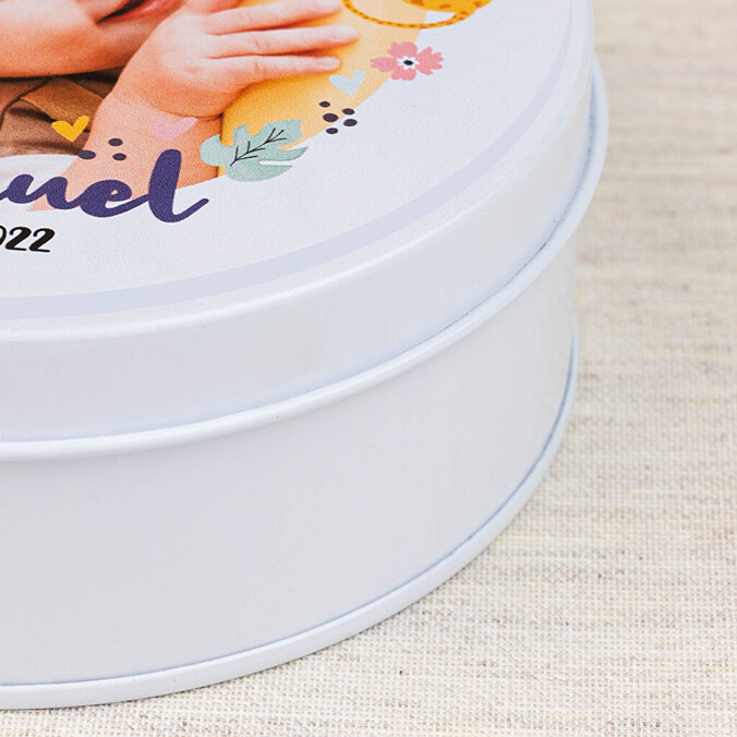 Personalised tin box