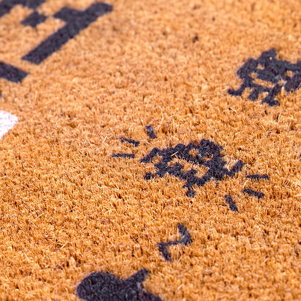 Natur Kokos Fußmatte mit Foto