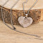 Personalised engraved heart necklace