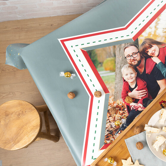 Ejemplo de mantel de hule personalizado