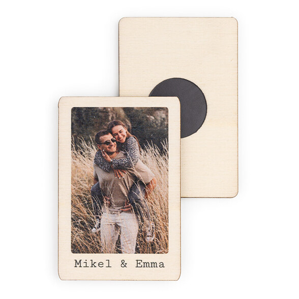 Imanes de madera personalizados