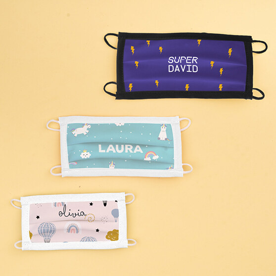 Mascarilla personalizada con un nombre Mascarilla personalizada con un nombre