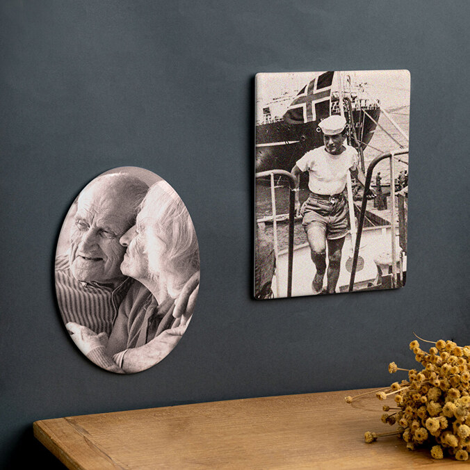 Zdjęcie nagrobkowe owalne bez ramki, 6x8 cm personalizowane