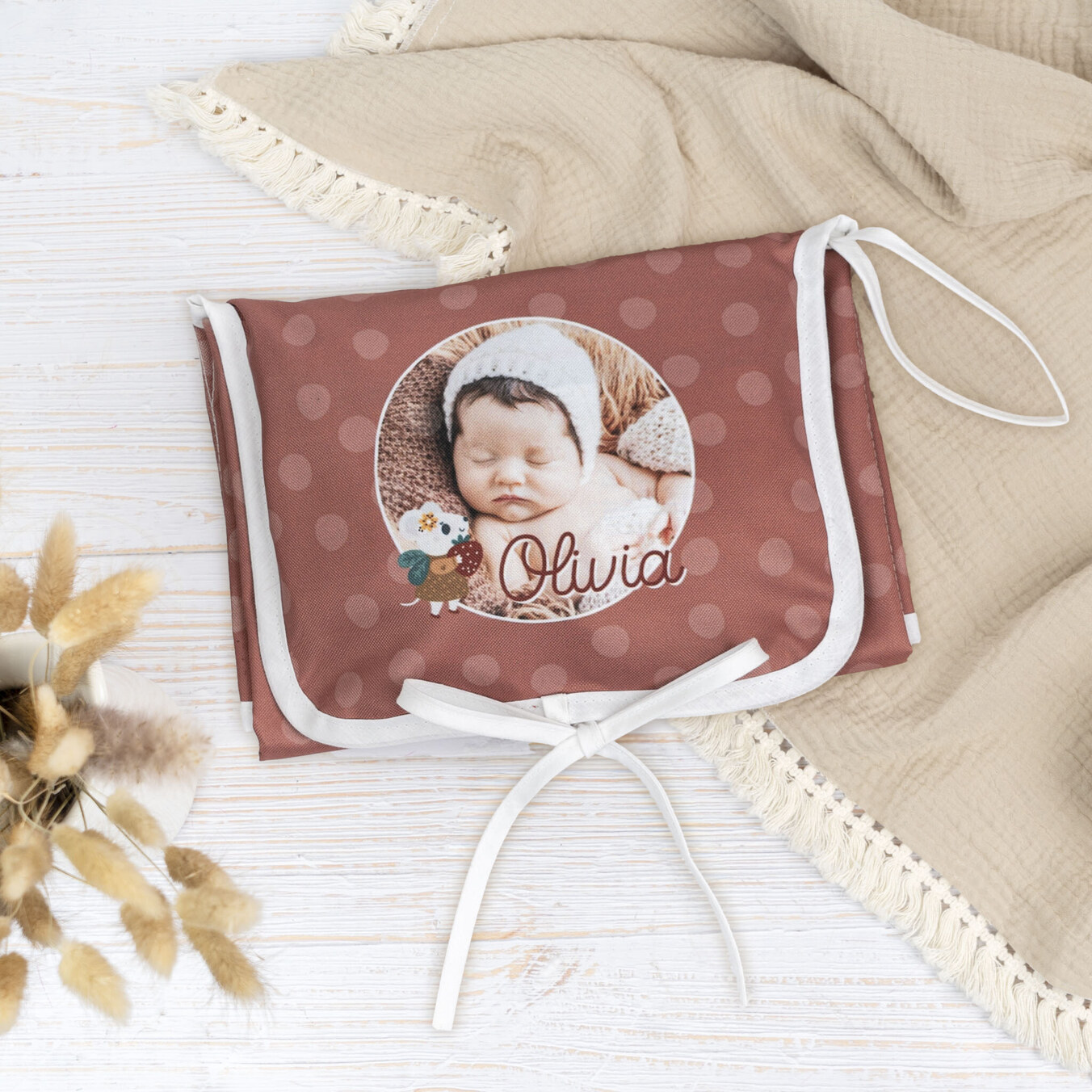 Personligt skötbord för baby
