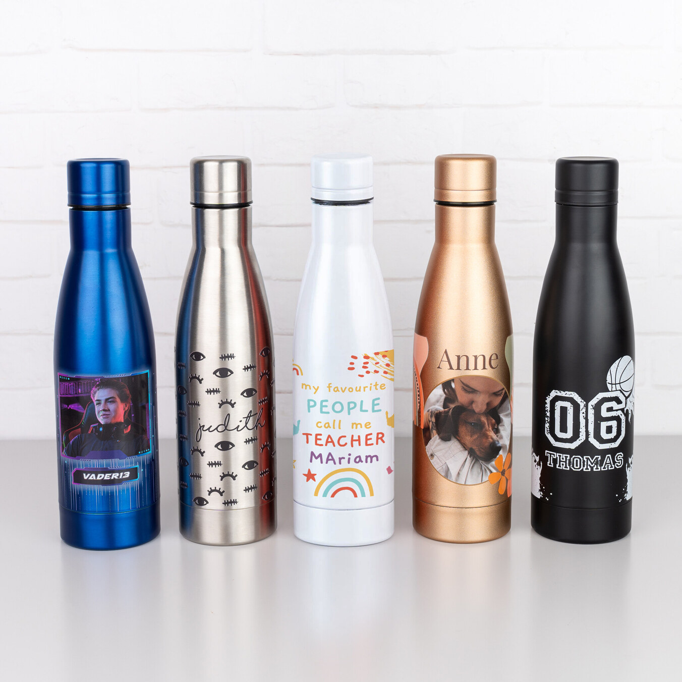 Personalised stainless steel bottle 500 ml.