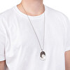 Collier allongé gravé