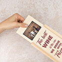 Personalised wooden wine box