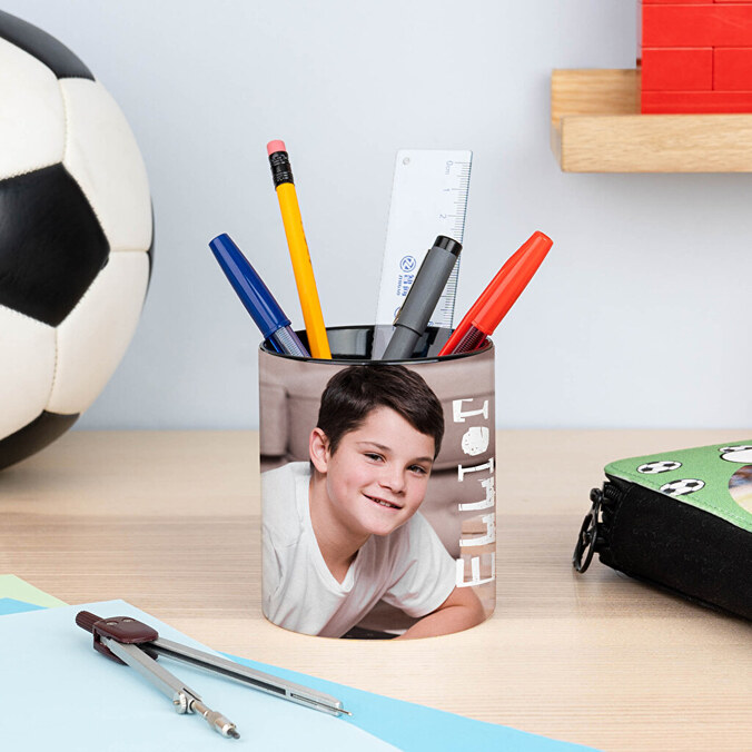 Personalised pencil pot