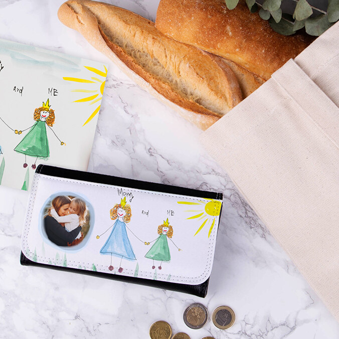 Damen Geldbeutel Brieftasche mit Foto bedrucken (Kunstleder)