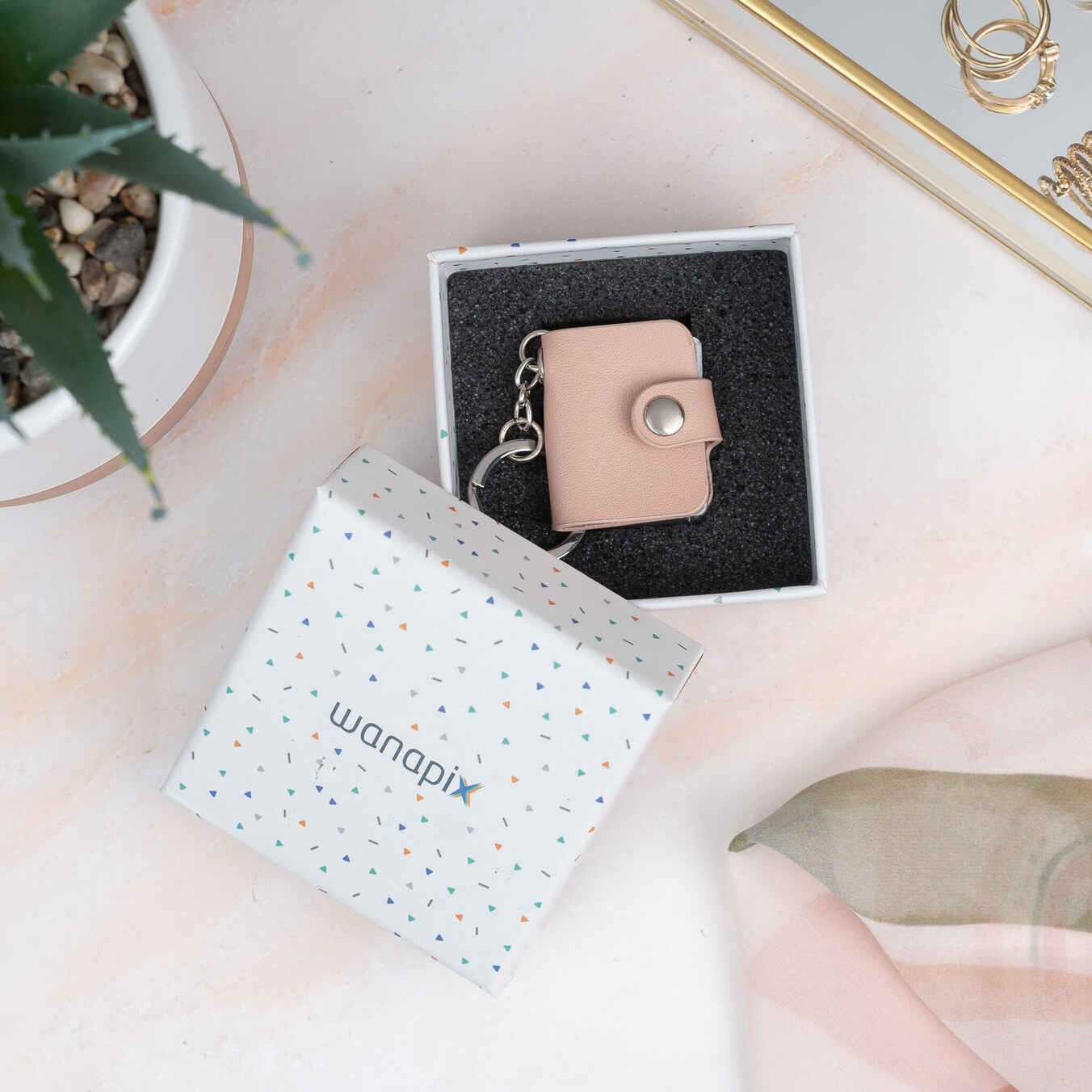 Llavero mini álbum de fotos personalizado