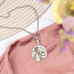 Personalised engraved round necklace