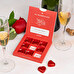 Personalised box with 9 heart chocolates