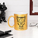 Taza purpurina personalizada