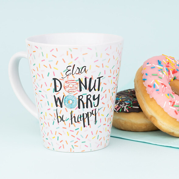 Konische Tasse mit Foto / Text bedrucken lassen