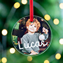 Adornos navideños personalizados de metacrilato