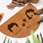 Personalised natural coir fibre doormats