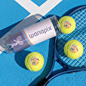 Tennisbollar med tryck