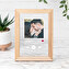 Personalised luminous wooden photo frame Personalised luminous wooden photo frame