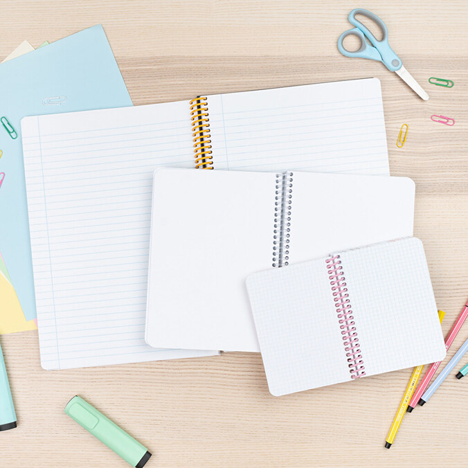 Personalised spiral notebooks